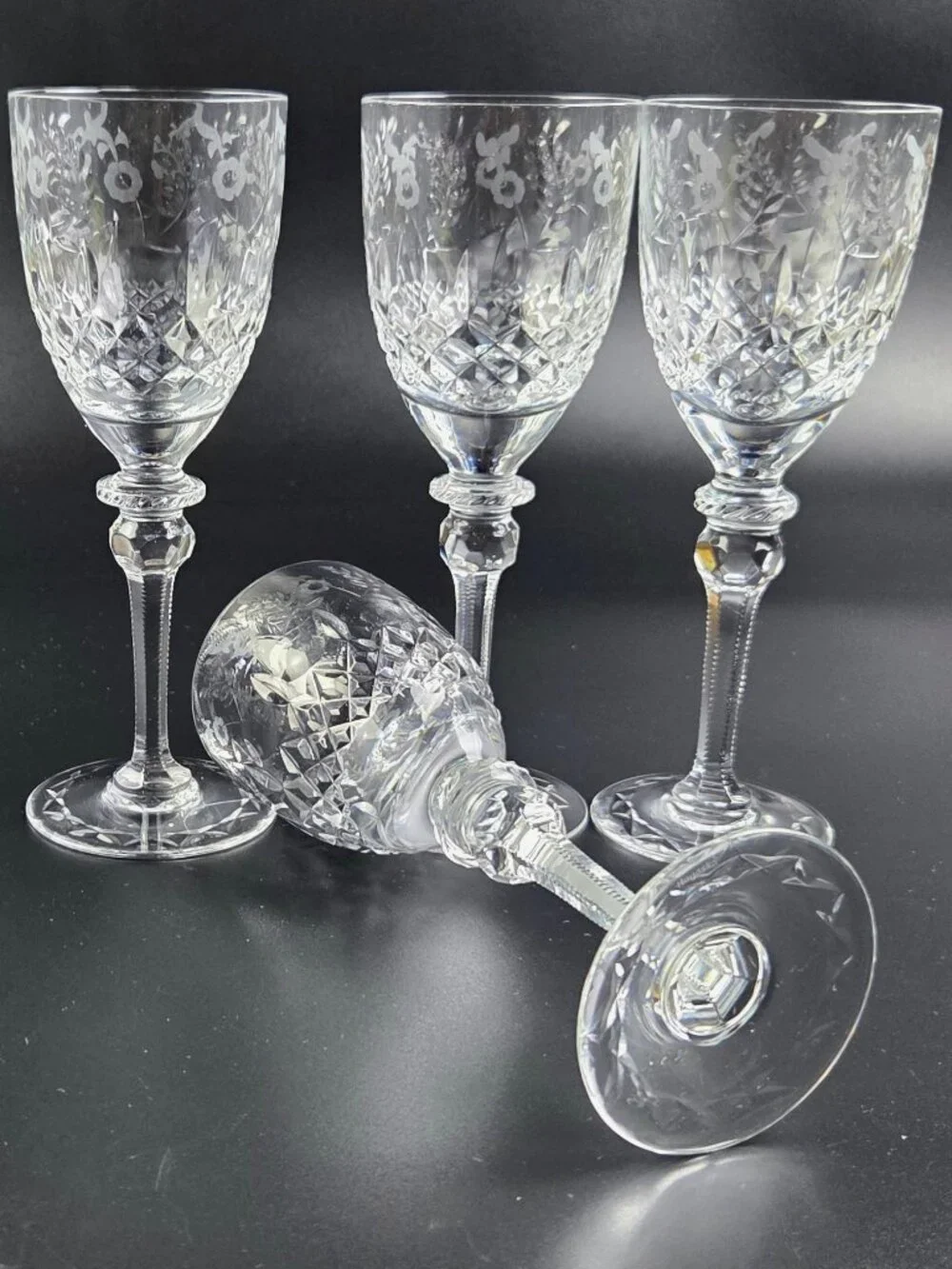 Vintage Rogaska Gallia - Water Wine Goblets - Set of 4 - Discontinued